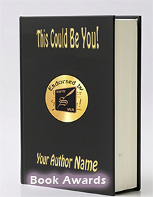 Book awards with emblem